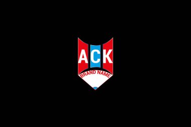 ACK letter logo vector design, ACK simple and modern logo. ACK luxurious alphabet design clipart