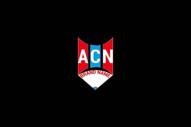 ACN harfi logo vektör tasarımı, ACN basit ve modern logo. ACN lüks alfabe tasarımı