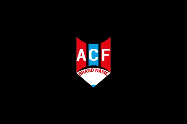 ACF harfi logo vektör tasarımı, ACF basit ve modern logo. ACF lüks alfabe tasarımı