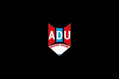 ADU letter logo vector design, ADU simple and modern logo. ADU luxurious alphabet design clipart
