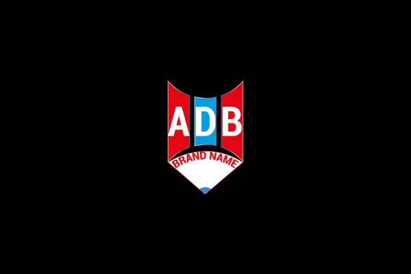 ADB harfli logo vektör tasarımı, ADB basit ve modern logo. ADB lüks alfabe tasarımı