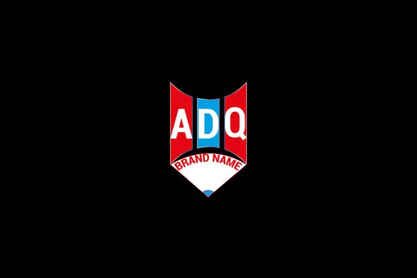 ADQ harfi logo vektör tasarımı, ADQ basit ve modern logo. ADQ lüks alfabe tasarımı