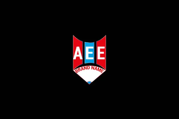 AEE harfli logo vektör tasarımı, AEE basit ve modern logo. AEE lüks alfabe tasarımı