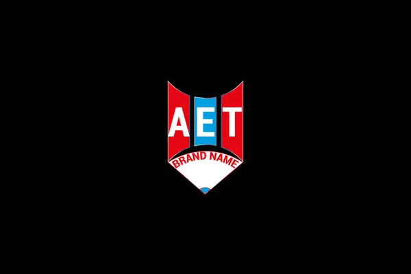 AET harfi logo vektör tasarımı, AET basit ve modern logo. AET lüks alfabe tasarımı
