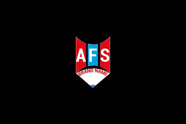AFS harfli logo vektör tasarımı, AFS basit ve modern logo. AFS lüks alfabe tasarımı