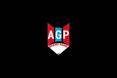 AGP harfli logo vektör tasarımı, AGP basit ve modern logo. AGP lüks alfabe tasarımı