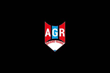 AGR harfli logo vektör tasarımı, AGR basit ve modern logo. AGR lüks alfabe tasarımı