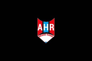 AHR letter logo vector design, AHR simple and modern logo. AHR luxurious alphabet design clipart