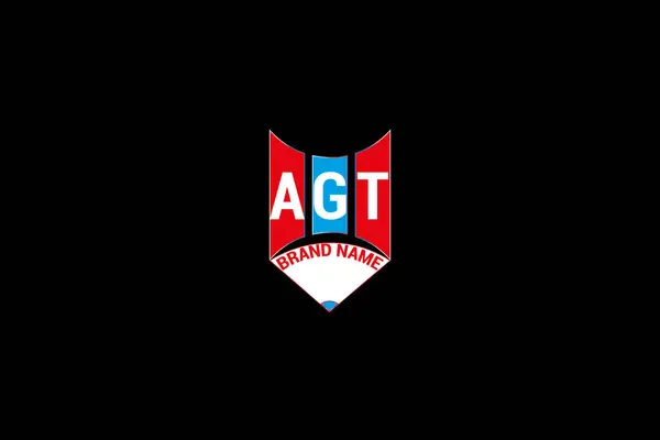 AGT harfli logo vektör tasarımı, AGT basit ve modern logo. AGT lüks alfabe tasarımı