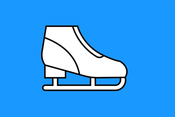 Ice skates icon. Figure skates symbol. Vector illustration.