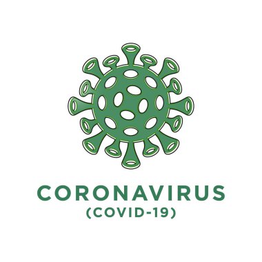 Virüs Corona vektörleri. Corona Virüsü Wuhan.corona virüsü enfeksiyonu. Beyaz arka plan. Vektör İllüstrasyonu.
