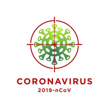 Virüs Corona vektörleri. Corona Virüsü Wuhan.corona virüsü enfeksiyonu. Beyaz arka plan. Vektör İllüstrasyonu.