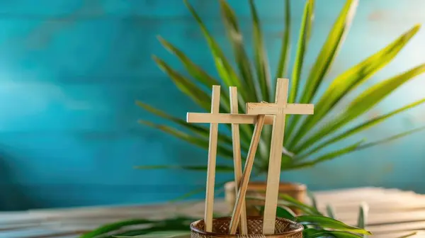 Palm Sunday Symbolism A Reverent Tribute for your background bussines, poster, wallpaper, banner, greeting cards, and advertising for business entities or brands.
