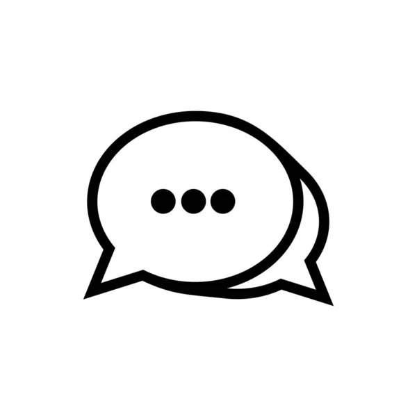 Basit bir dizayn tarzına sahip sohbet simgesi genellikle uygulamalar için kullanılır.