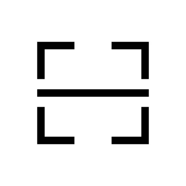 Basit tasarım tarzına sahip tarama simgesi genellikle uygulamalar için kullanılır.