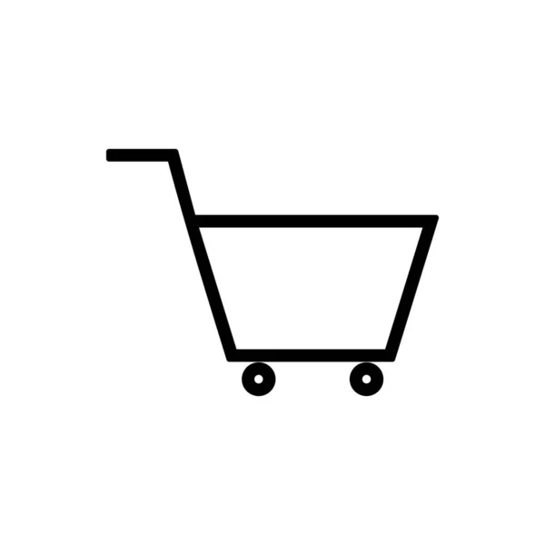 Basit tasarım tarzına sahip trolly simgesi genellikle uygulamalar için kullanılır.