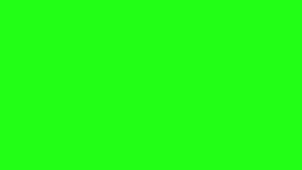 Ikona Filmu Zeleném Pozadí — Stock video