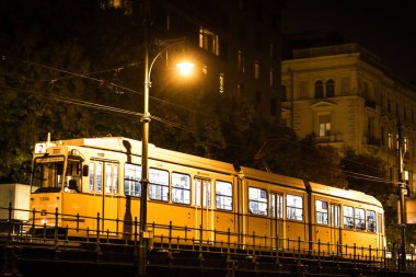 Budapeşte, Macaristan - Budapeşte 'nin gece manzarası