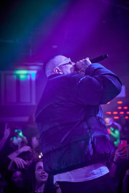 Gue Pequeno Disco PLAZA - Gue Pequeno Teramo - Tortoreto - ITALY - 26 Eylül 2023 Disco PLAZA Cosimo Fini namı diğer Gue Pequeno (Fotoğraf: Mauro Di Bonaventura )