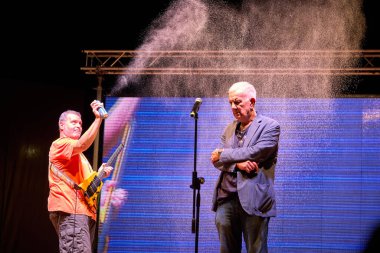 İtalyan komedyen Gene Gnocchi, Rido al Lido a Tortoreto-Teramo-Italy etkinliği sırasında. Roma (İtalya), 24 Ağustos 2024 (Fotoğraf: Mauro Di Bonaventura)