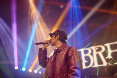 Bresh pseudonimo di Andrea Brasi ItalyTortoreto, İtalya 'da 31: Bresh, İtalya' nın Teramo kentinde 31 Ocak 2024 tarihinde disko PLAZA 'da sahne aldı. Fotoğraf: Mauro Di Bonaventura) 