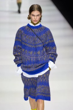 Anteprima Moda Şovu - Runway - Milan Moda Haftası - Kadın giyim / Kış 2025 / 2026 MILAN, ITALY - FEBRUARY 27: Scuola Militare Teuli (Fotoğraf: Mauro Di Bonaventura)