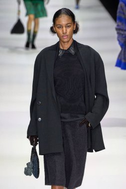 Anteprima Moda Şovu - Runway - Milan Moda Haftası - Kadın giyim / Kış 2025 / 2026 MILAN, ITALY - FEBRUARY 27: Scuola Militare Teuli (Fotoğraf: Mauro Di Bonaventura)