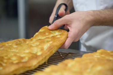 Taze Pişmiş Pizzalar, Ahşap-Ateşli Fırın Fotoğrafları: Odun, Fırın, İş, Kapalı Alan Ayarlama, Yanan (Fotoğraf: Mauro Di Bonaventura )