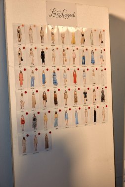 Luisa Spagnoli - Back stage e Front Row - Milan Fashion Week - Womenswear Spring/Summer 2026MILAN, ITALY - SEPTEMBER 27: Lina Taut Dembikova attends the Luisa Spagnoli fashion show during the Milan y. (Photo by Mauro Di Bonaventura)