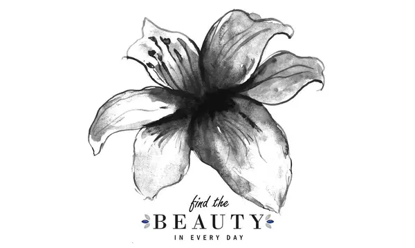 毎日美しさを発見する 水彩花ベクターTシャツデザイン サマーフラワープリント — ストックベクタ