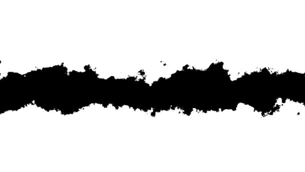Zwart Wit Overgang Inkt Achtergrond Inktvlekken Abstracte Slow Motion Overgang — Stockvideo