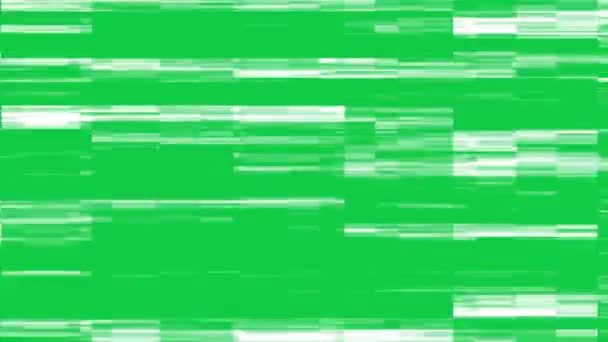 Panne Video Damage Auf Einem Grünen Bildschirm Glitch Effekt Auf — Stockvideo