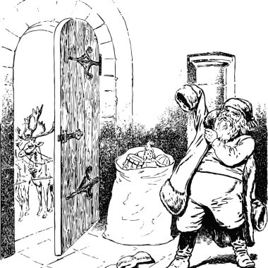 Noel Baba illüstrasyon ve 2024 vektörü