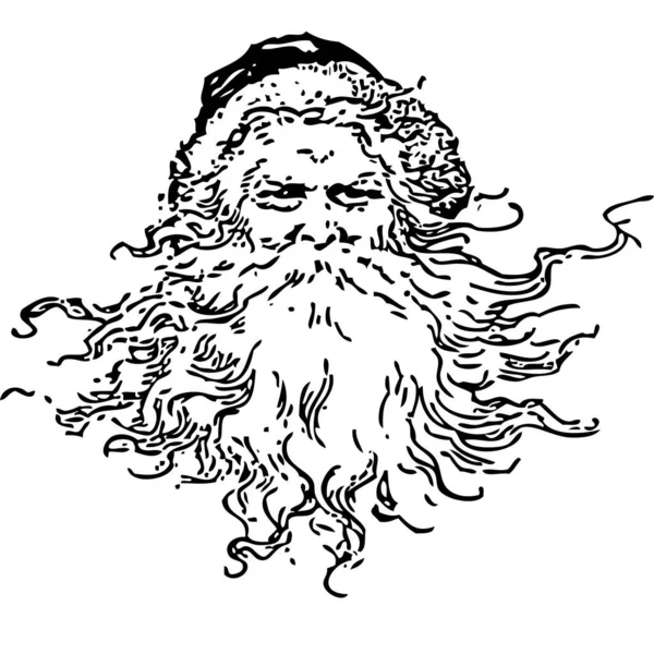 Noel Baba illüstrasyon ve 2024 vektörü