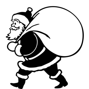 Noel Baba illüstrasyon ve 2024 vektörü