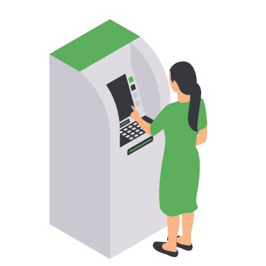 Bankacılık illüstrasyonu, basit yatırım £124; vektör yükseltilmiş bankacılık içeriği.