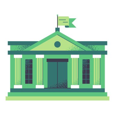 Bankacılık illüstrasyonu, basit yatırım £124; vektör yükseltilmiş bankacılık içeriği.