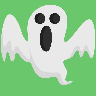 Hayalet simgesi, düz stil