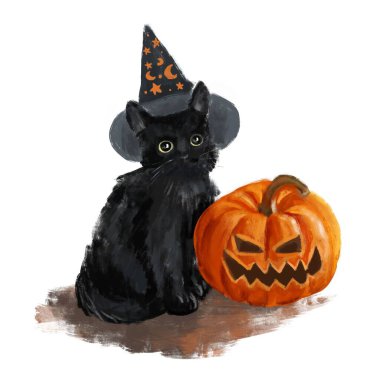 Cadılar Bayramı çizimi ve silüeti