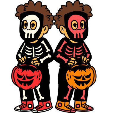 Cadılar Bayramı çizimi ve silüeti