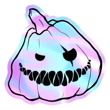 Bir Cadılar Bayramı çizgi filminin vektör çizimi