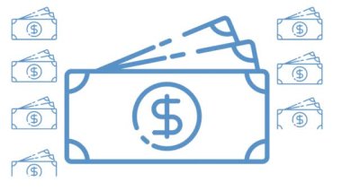 Para doları simge vektör çizim