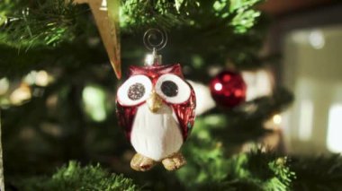 Güzel Noel dekorasyonunun yakın görüntüsü