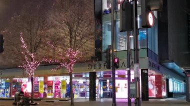 New York şehrinin gece manzarası