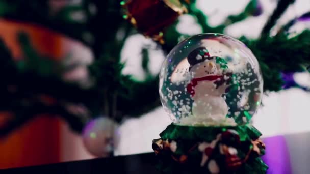 Närbild Jul Dekorationer — Stockvideo