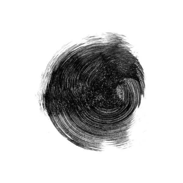 Frottis Peinture Vectorielle Impression Abstraite Artistique Encre Noire Réalisée Avec — Image vectorielle