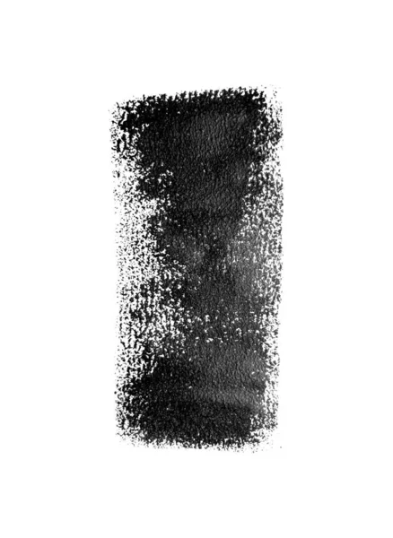 Frotiu Vopsea Vectorială Amprentă Artistică Abstractă Cerneală Neagră Făcută Perie — Vector de stoc