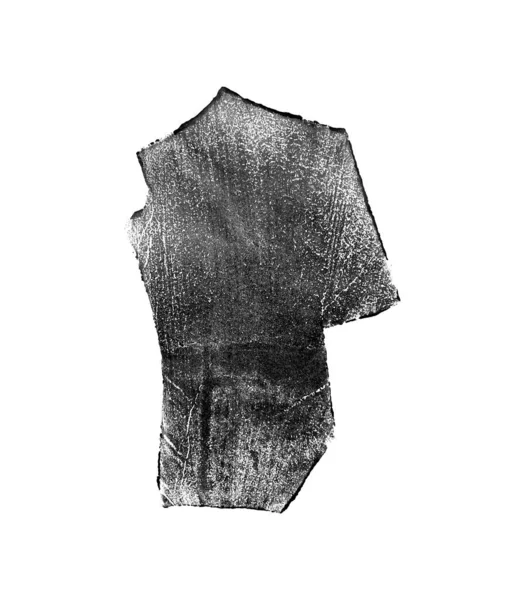 Forma Abstractă Vectorială Trasă Manual Cerneală Neagră Fundal Alb Ilustrație — Vector de stoc