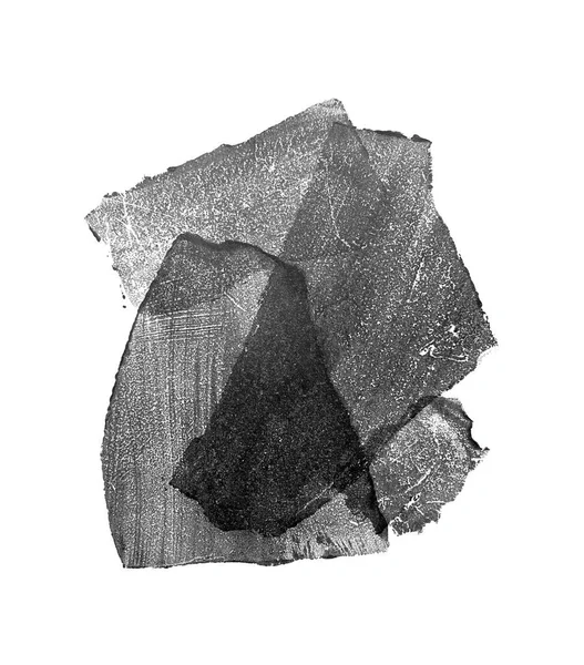 Абстрактная Векторная Иллюстрация Черные Чернила Белом Фоне Абстрактные Формы Черно — стоковый вектор