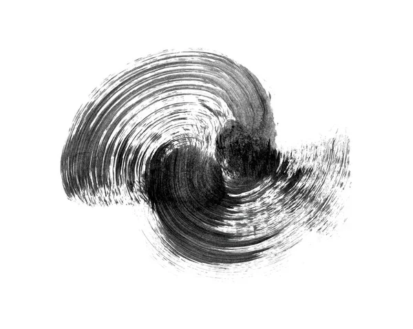 Frottis Peinture Vectorielle Abstraite Élément Design Dessiné Main Encre Noire — Image vectorielle